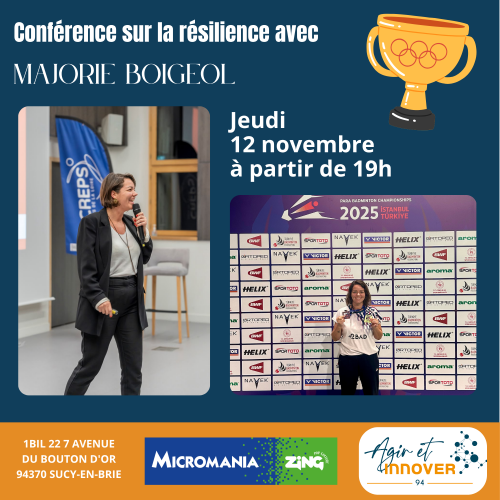 Conférence sur la résilience dans nos vies et nos entreprises avec Marjorie Boigeol